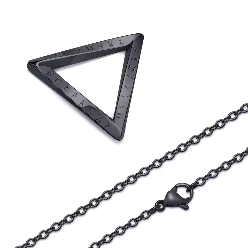 Norse Viking Pendant β Stainless Steel Vegvisir Valknut Necklace