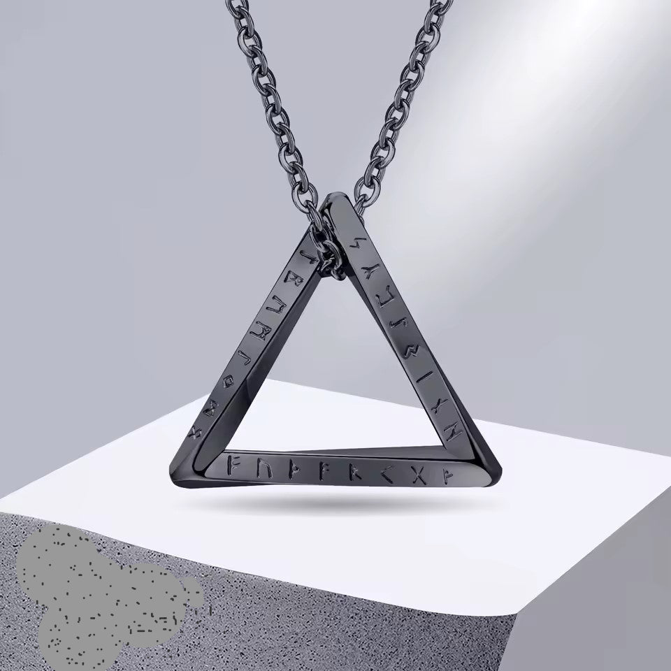 Norse Viking Pendant β Stainless Steel Vegvisir Valknut Necklace