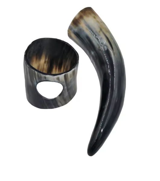 Viking Drinking Horn Mug with Stand β Ale, Beer & Mead Tankard