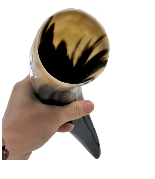Viking Drinking Horn Mug with Stand β Ale, Beer & Mead Tankard