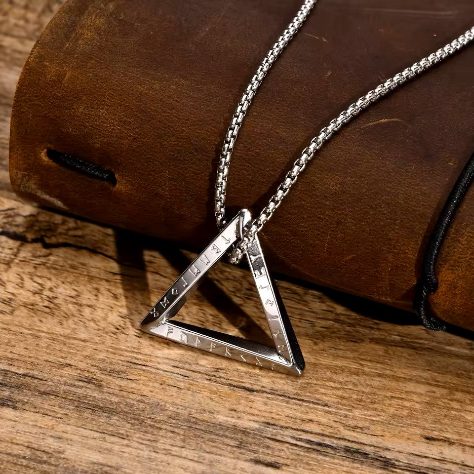 Norse Viking Pendant β Stainless Steel Vegvisir Valknut Necklace