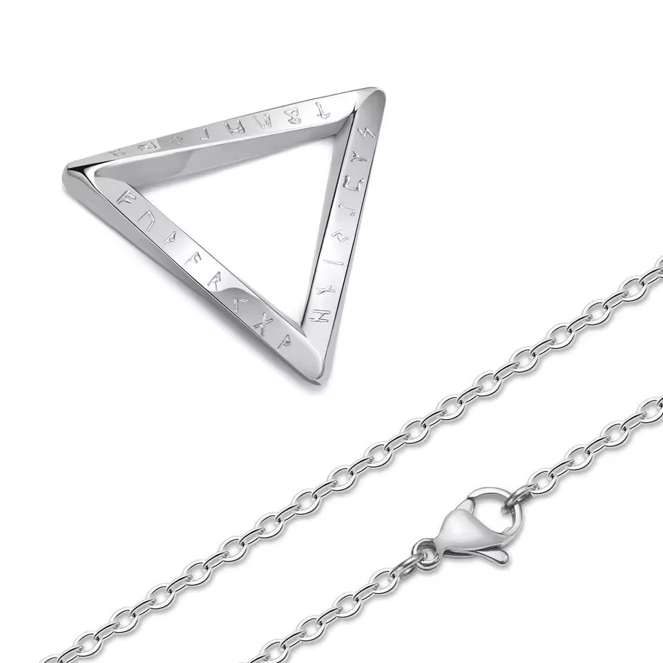 Norse Viking Pendant β Stainless Steel Vegvisir Valknut Necklace