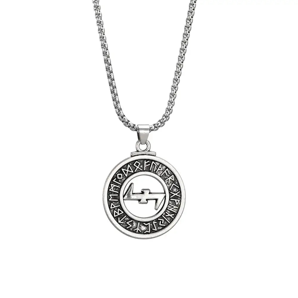 Viking Warrior Necklace – Valknut Rune Symbol of Odin