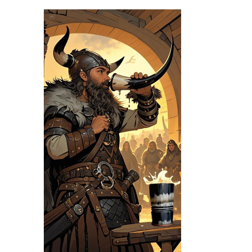 Viking Drinking Horn Mug with Stand β Ale, Beer & Mead Tankard