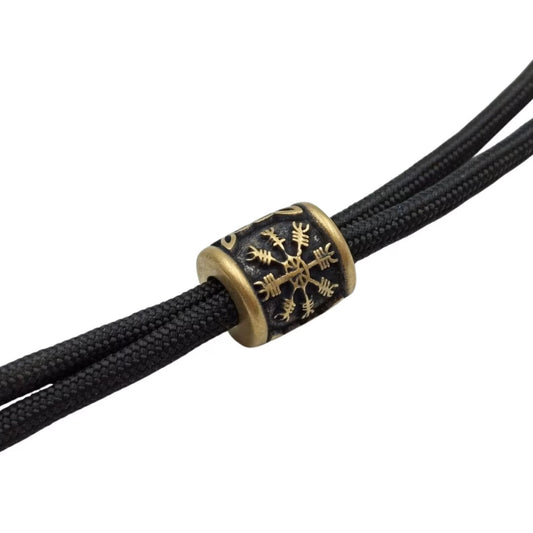 Aegishjalmur paracord bead | EDC knife lanyard beads – Viking Accessories | Norse runes & Nordic jewelry