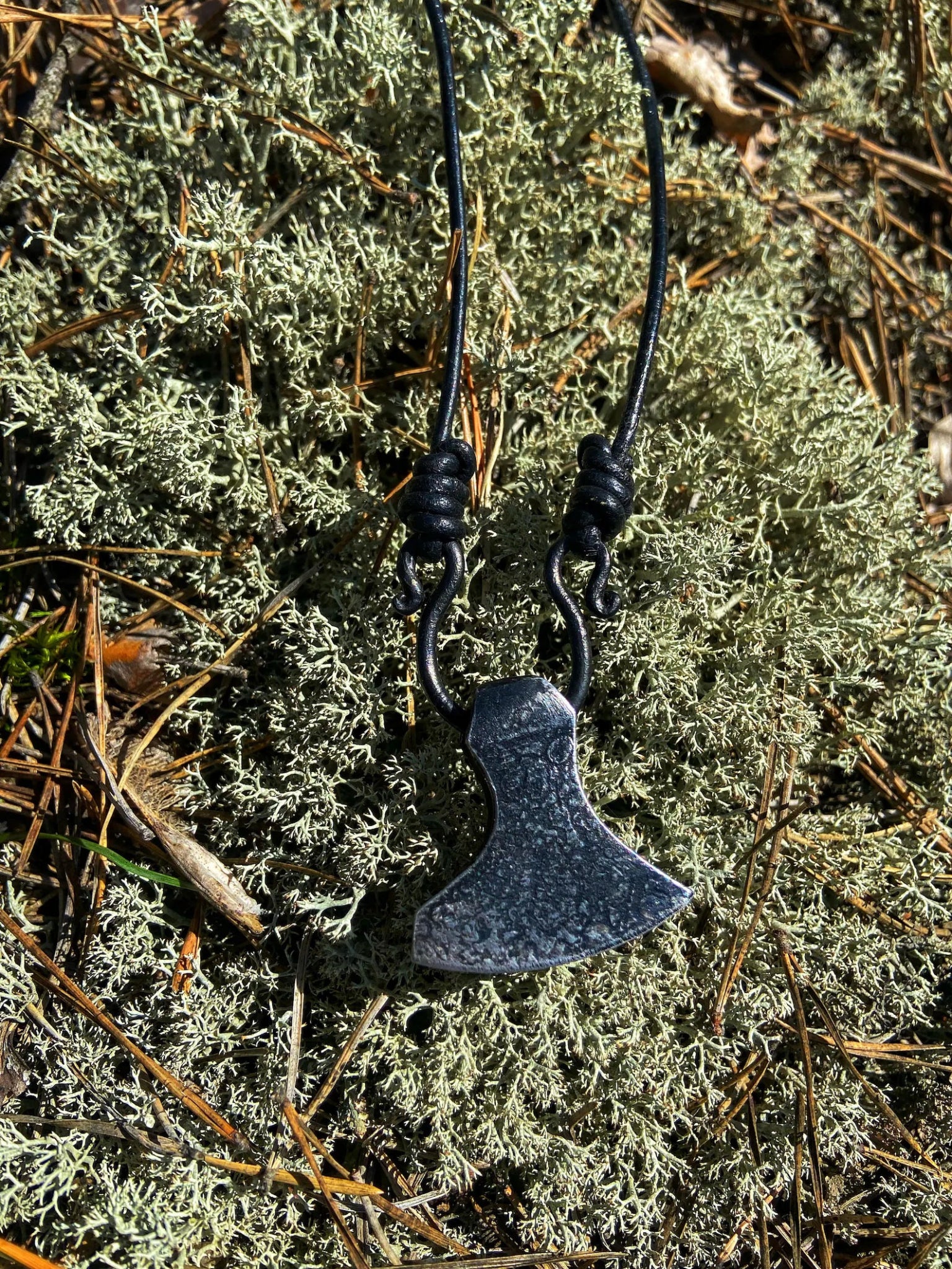 Axe Hand Forged Ax Pendant Viking pendant Scandinavian necklace Nordic – Viking Pendant | Norse runes & Nordic jewelry