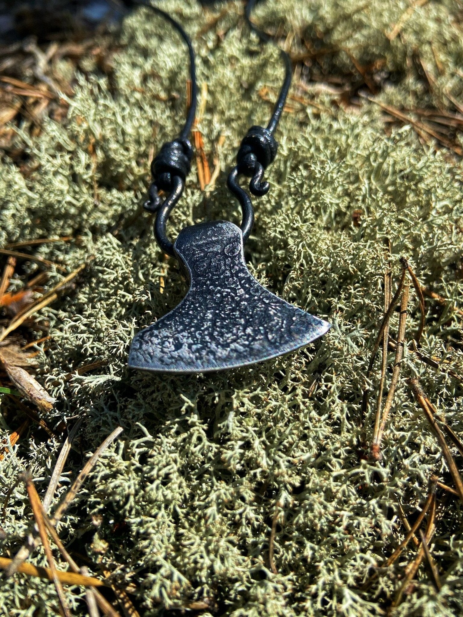 Axe Hand Forged Ax Pendant Viking pendant Scandinavian necklace Nordic – Viking Pendant | Norse runes & Nordic jewelry