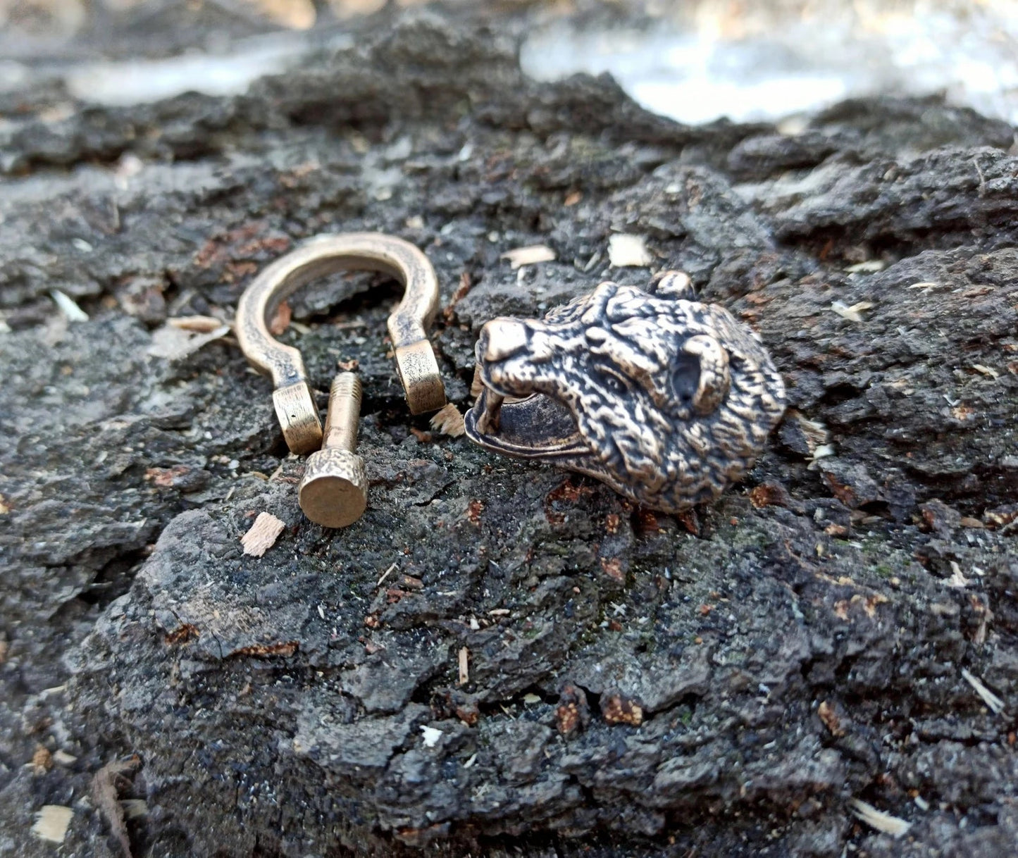 Bear Head Paracord Shackle Clasp Buckle, Accessories Supplies – Viking Accessories | Norse runes & Nordic jewelry