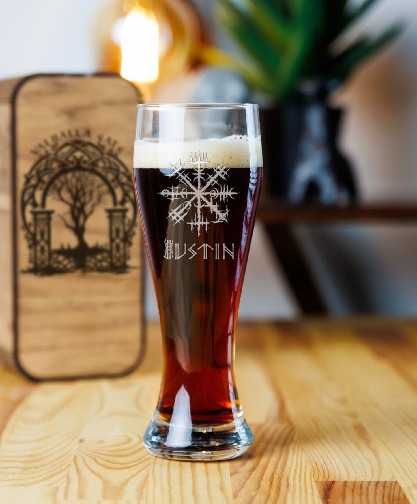 Beer glass set gifts Beer viking Valhalla gate viking beer – Viking Accessories | Norse runes & Nordic jewelry