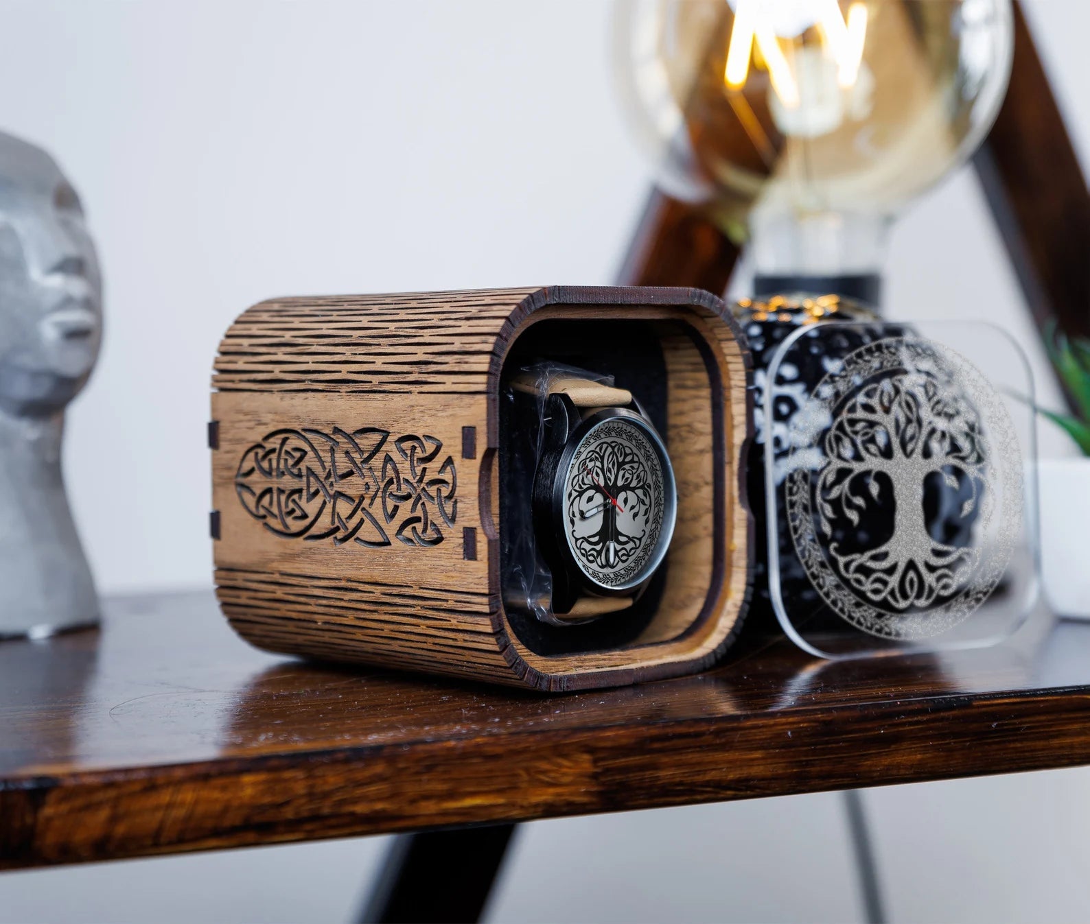 Customized viking Watch Engraved gift for man – Viking Accessories | Norse runes & Nordic jewelry