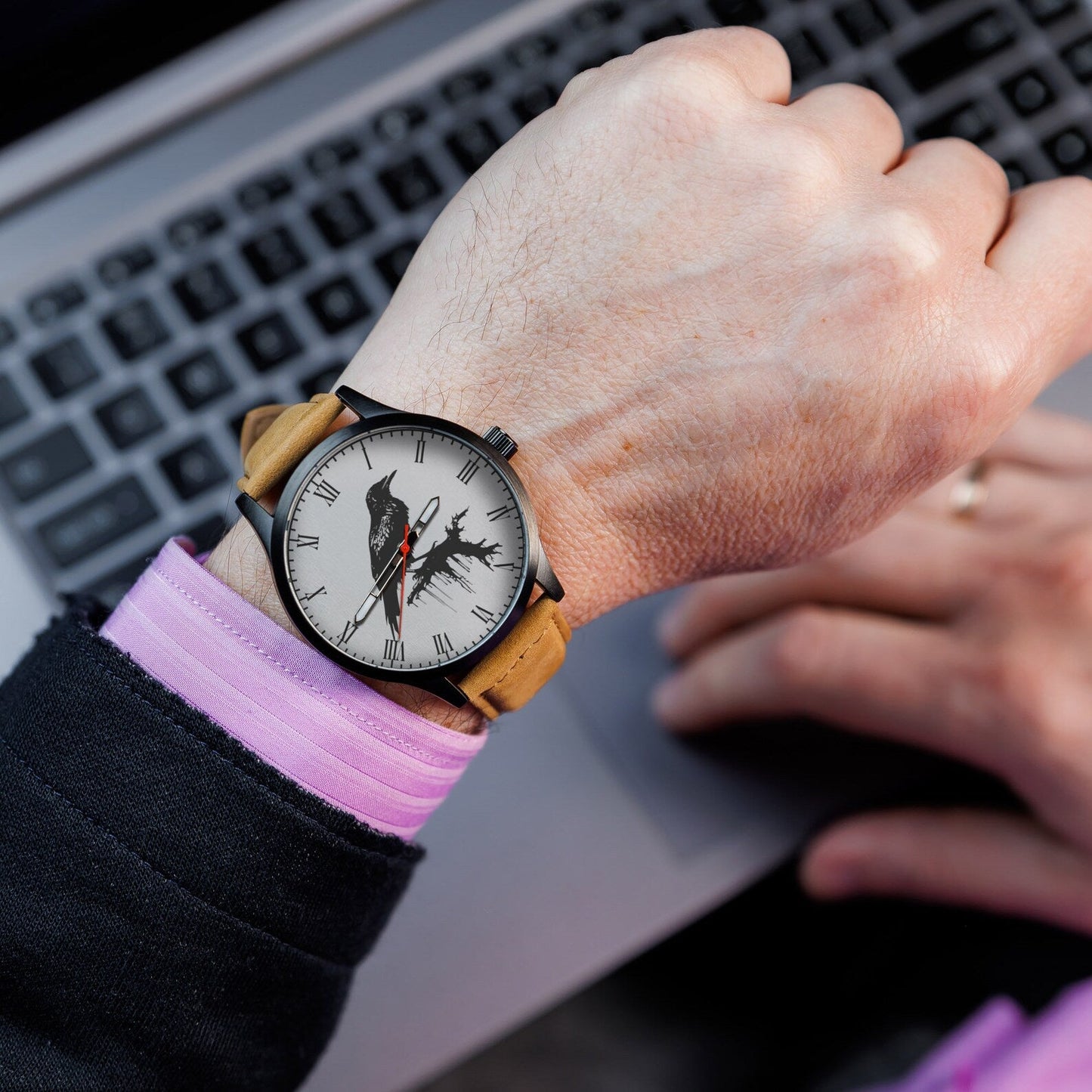 Customized viking Watch Engraved gift for man – Viking Accessories | Norse runes & Nordic jewelry