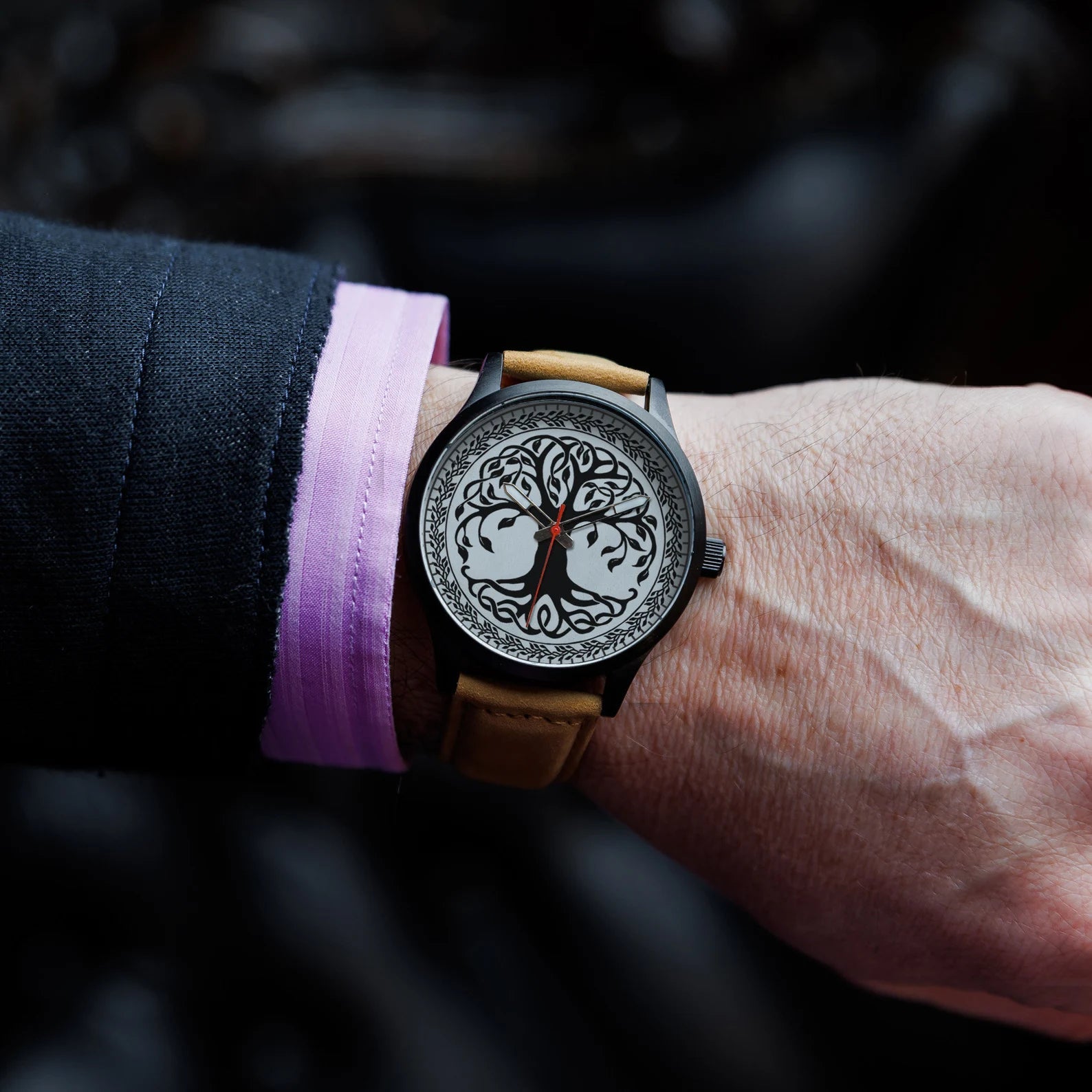 Customized viking Watch Engraved gift for man – Viking Accessories | Norse runes & Nordic jewelry