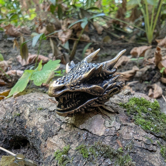 Dragon Head Beads | Paracord EDC Charm | Jewelry Lanyard & Keychain – Viking Accessories | Norse runes & Nordic jewelry