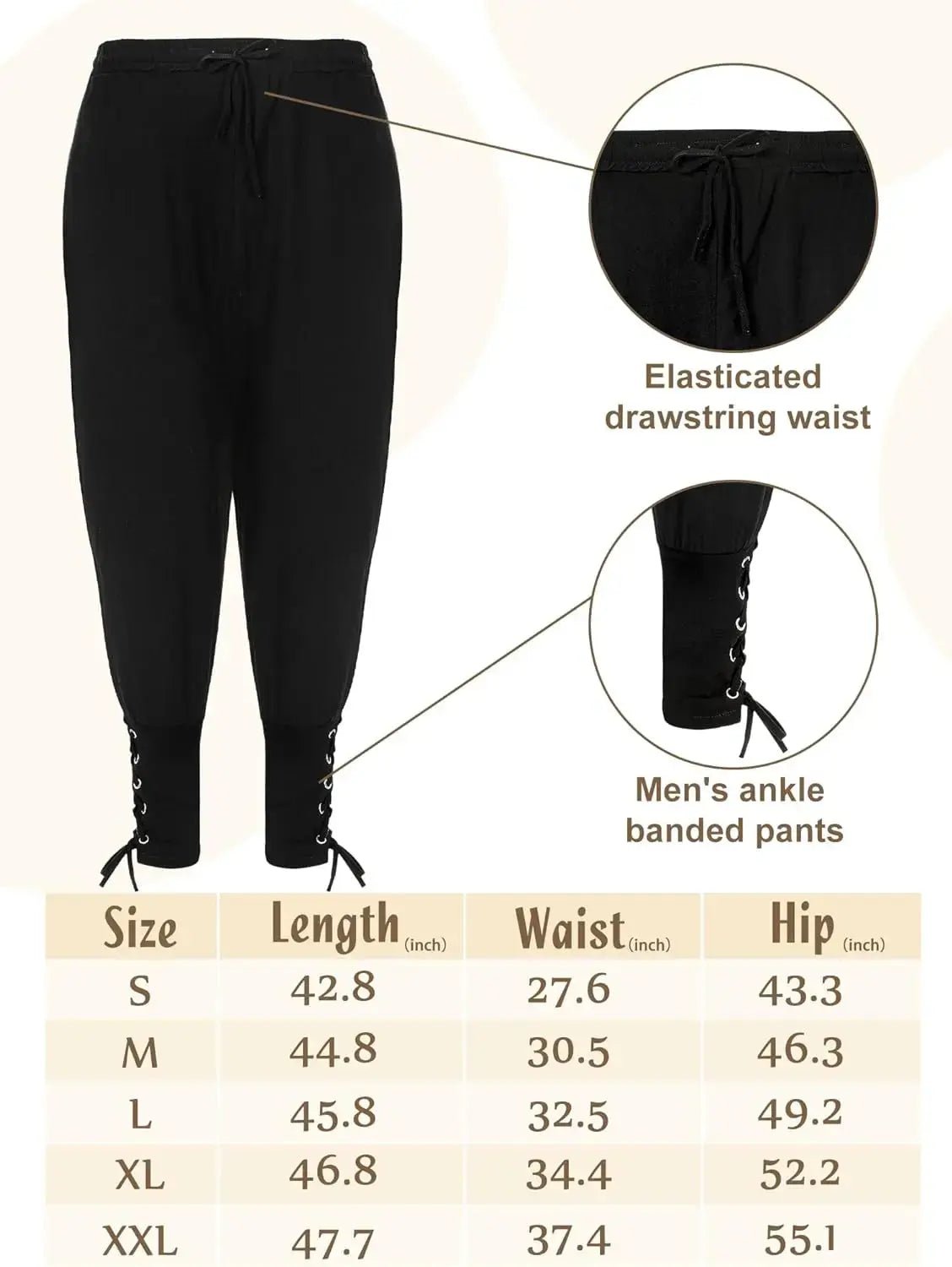 Halloween Viking Renaissance Costume Set – Medieval 4 - Piece Outfit – Viking fashion | Norse runes & Nordic jewelry