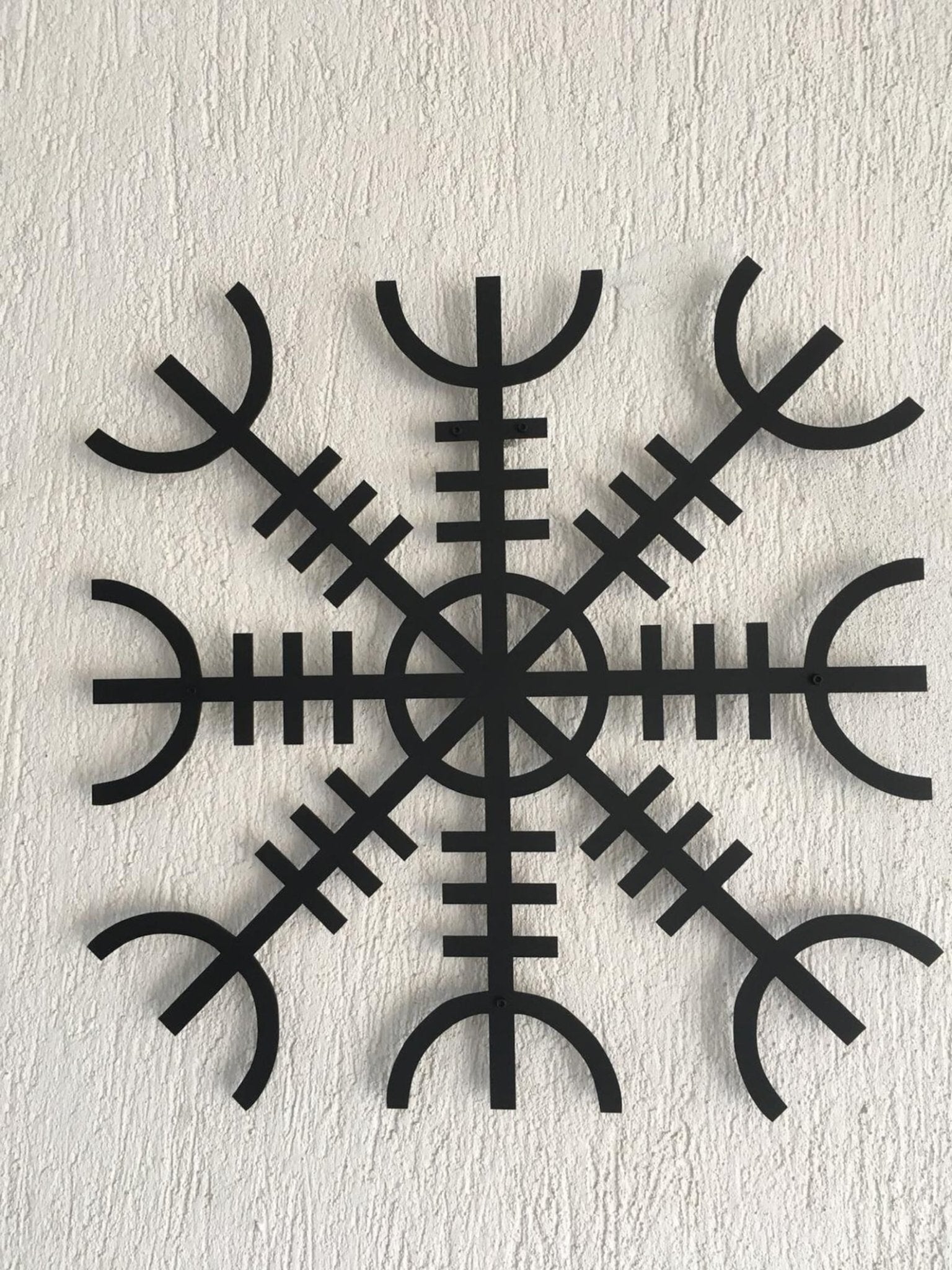 Helm of Awe Wall Art, Metal Wall Decor, Metal Wall Hangings – Viking home decor | Norse runes & Nordic jewelry