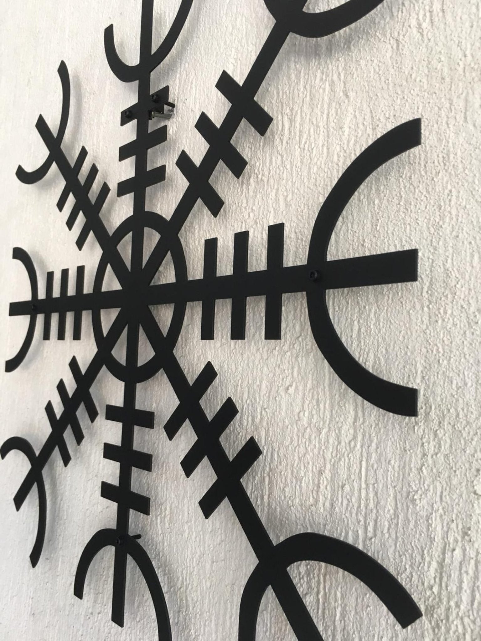 Helm of Awe Wall Art, Metal Wall Decor, Metal Wall Hangings – Viking home decor | Norse runes & Nordic jewelry