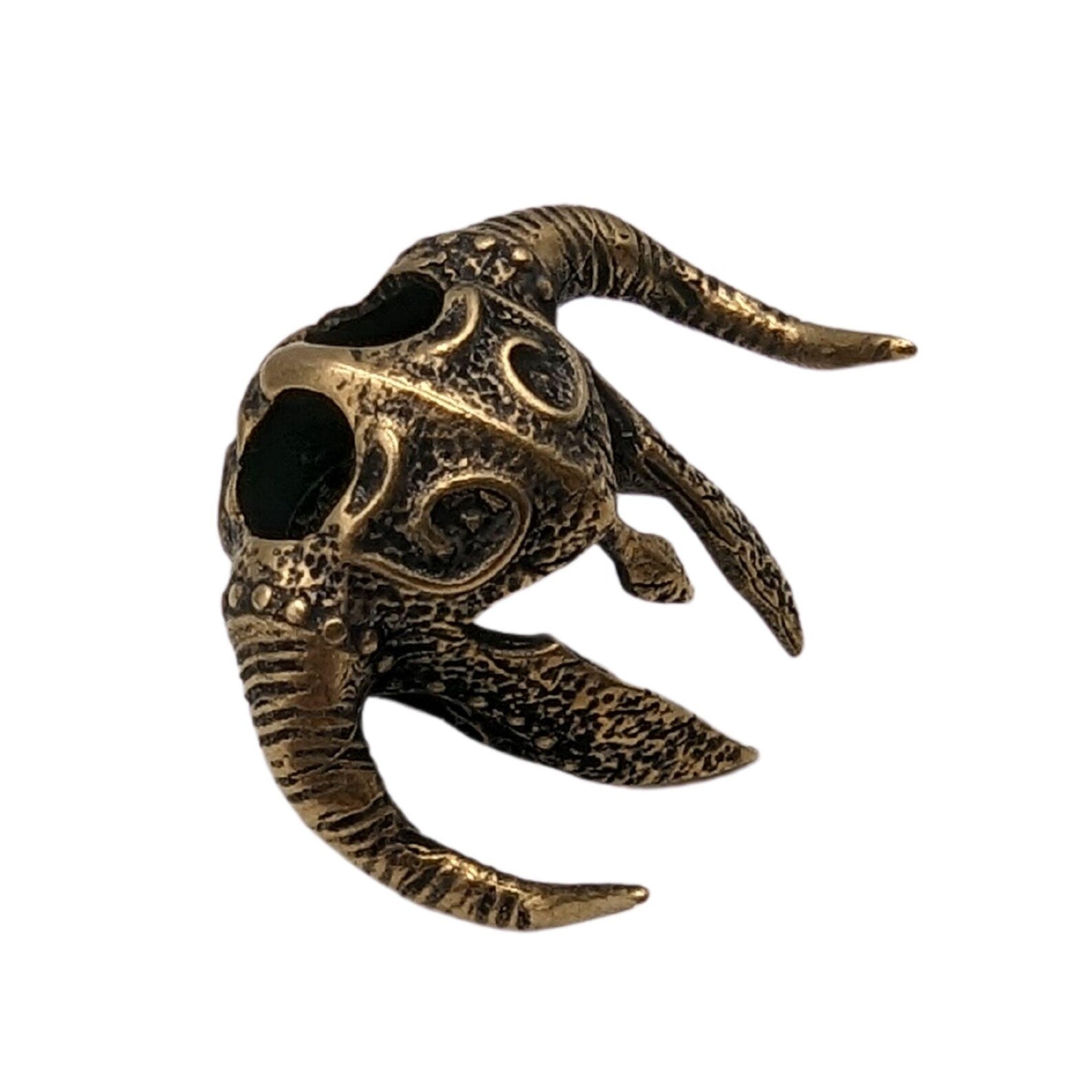 Horned viking helmet paracord bead | Knife lanyard – Viking Accessories | Norse runes & Nordic jewelry