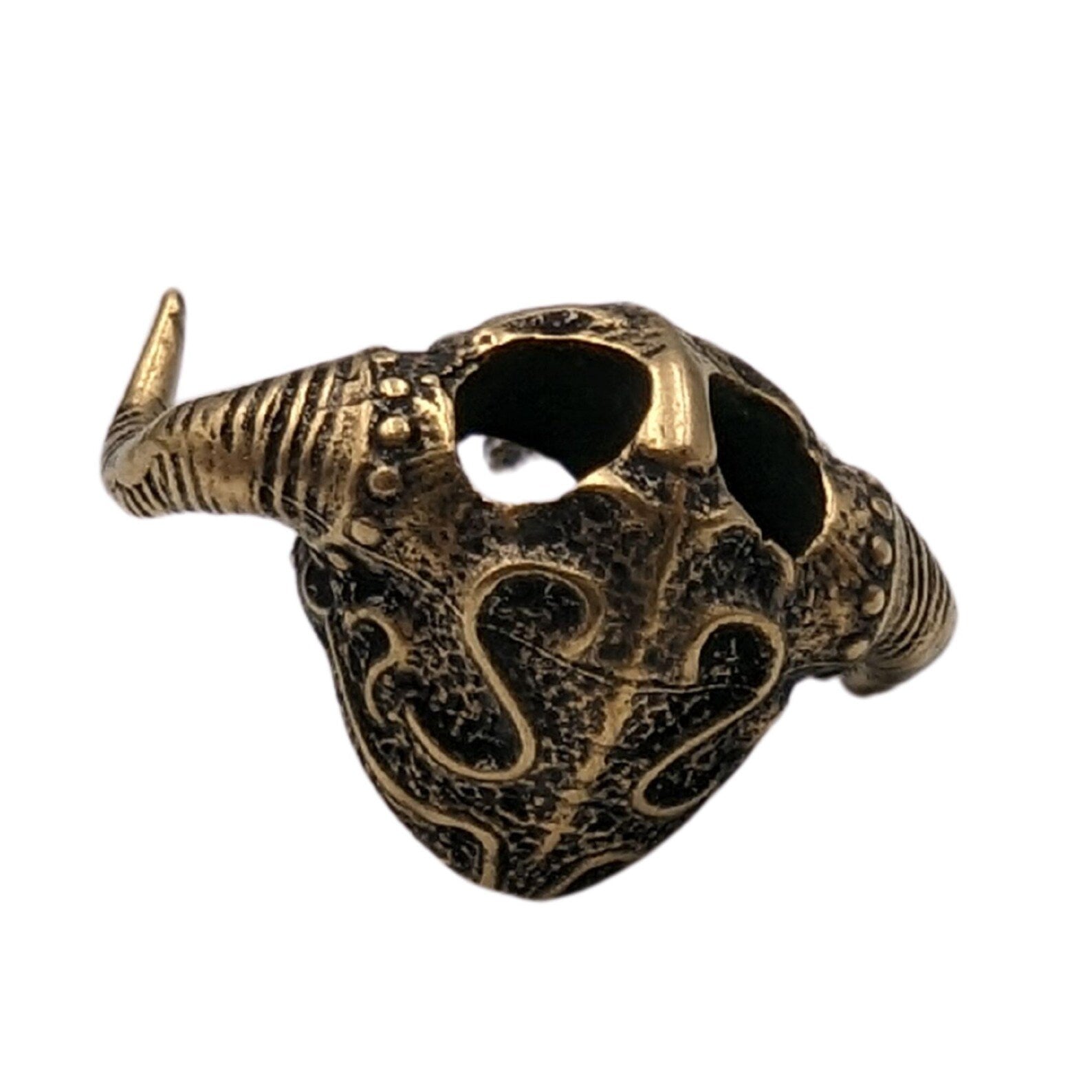 Horned viking helmet paracord bead | Knife lanyard – Viking Accessories | Norse runes & Nordic jewelry