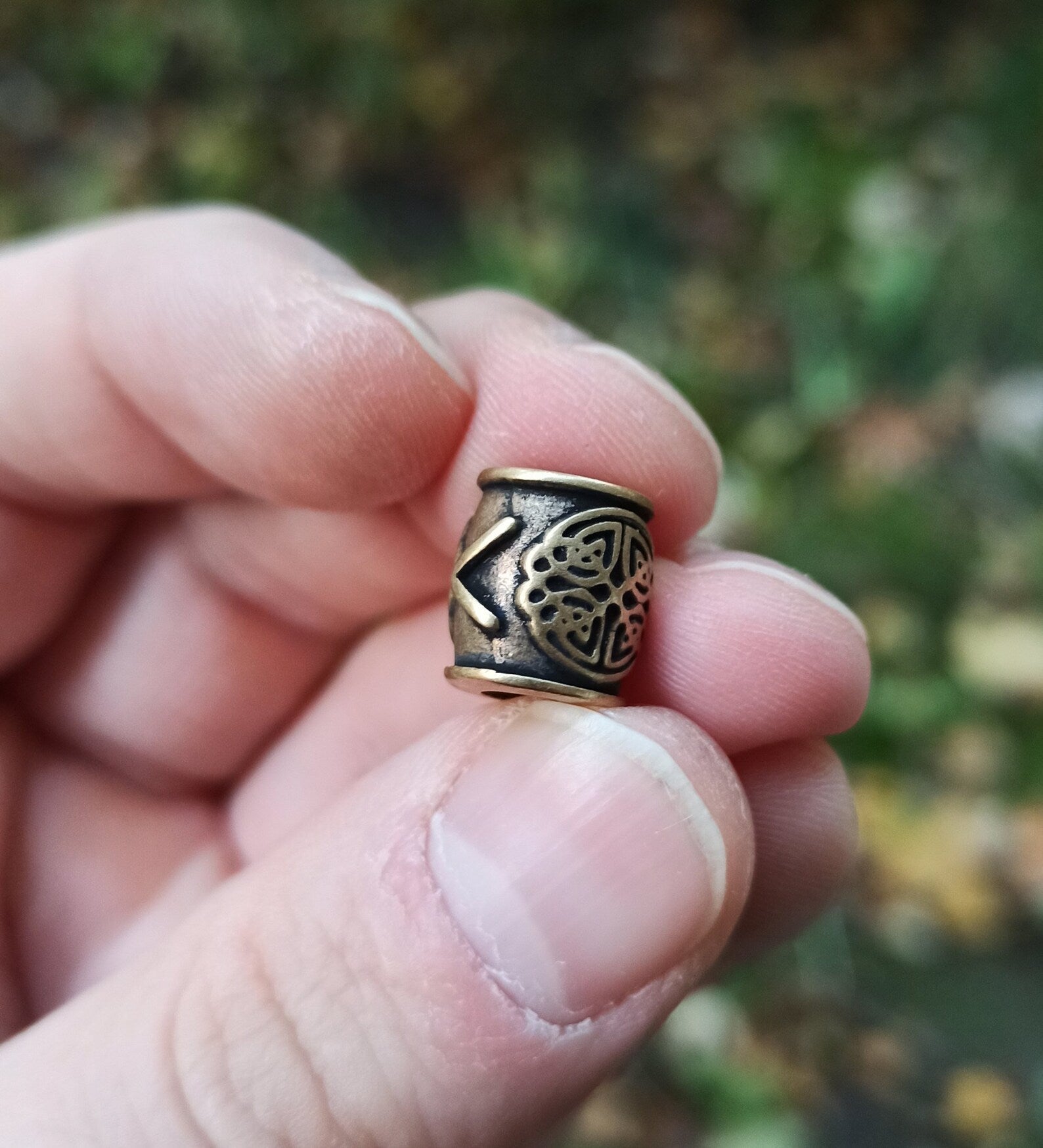 Kenaz rune | Viking bead | Norse lanyard Knife beads – Viking Accessories | Norse runes & Nordic jewelry