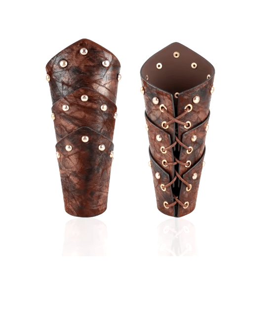 Medieval Viking Leather Bracer Steampunk LARP Arm Armor – Viking Accessories | Norse runes & Nordic jewelry