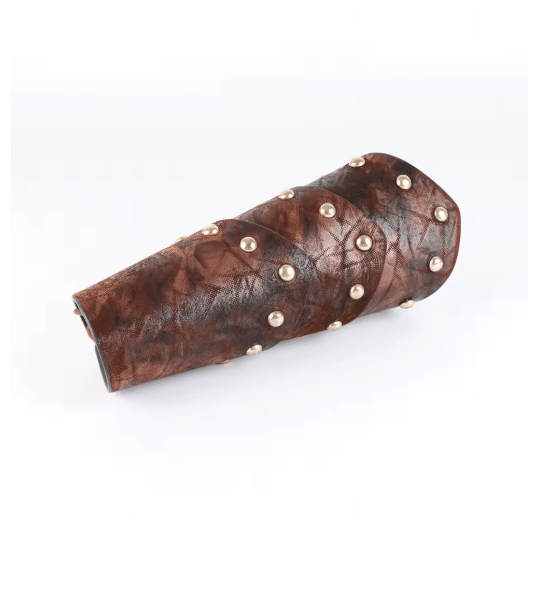 Medieval Viking Leather Bracer Steampunk LARP Arm Armor – Viking Accessories | Norse runes & Nordic jewelry