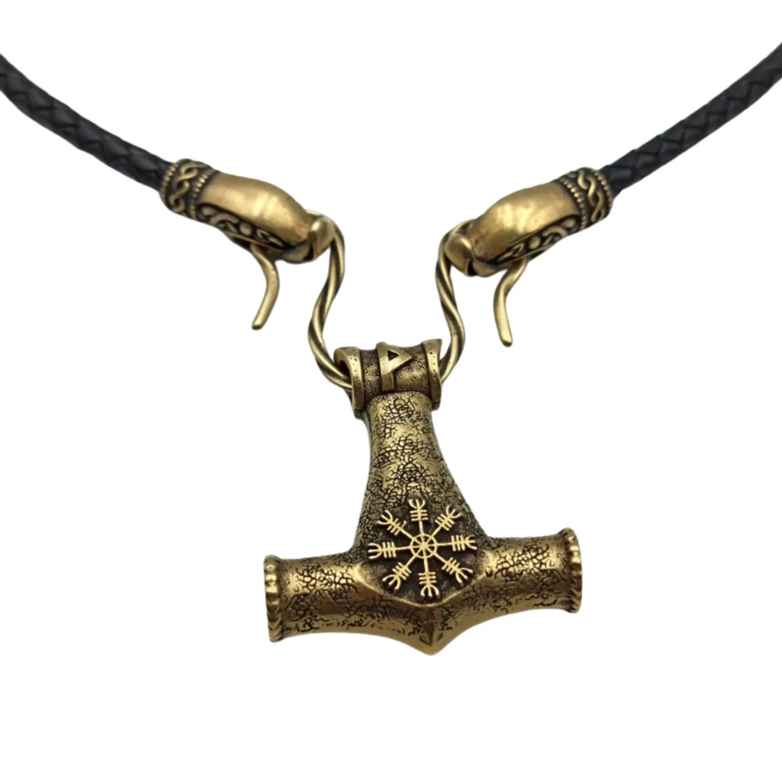 Mjolnir Norse Pendant | Viking Thor’s Hammer Necklace – Viking jewerly | Norse runes & Nordic jewelry
