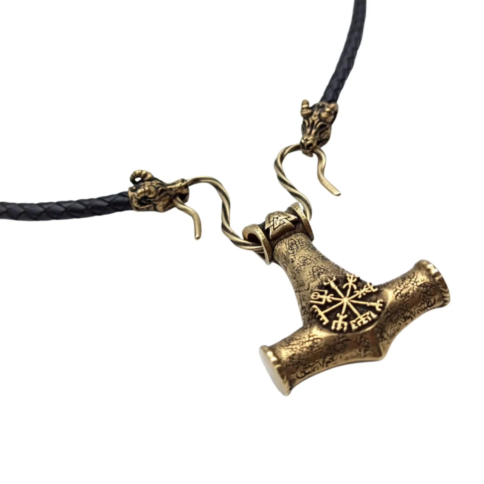 Mjolnir Norse Pendant | Viking Thor’s Hammer Necklace – Viking jewerly | Norse runes & Nordic jewelry