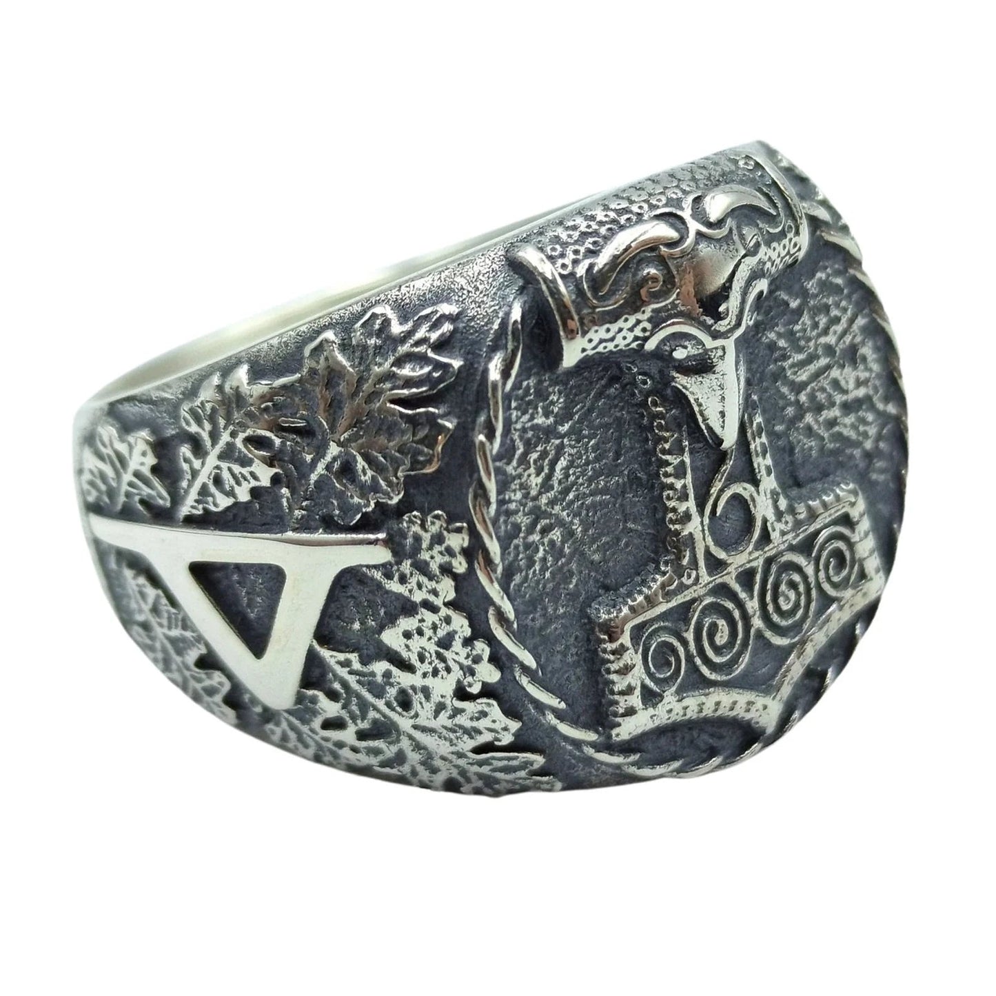 Mjolnir Signet ring | Thurisaz rune | Norse Viking mens Jewelry – Viking jewerly | Norse runes & Nordic jewelry