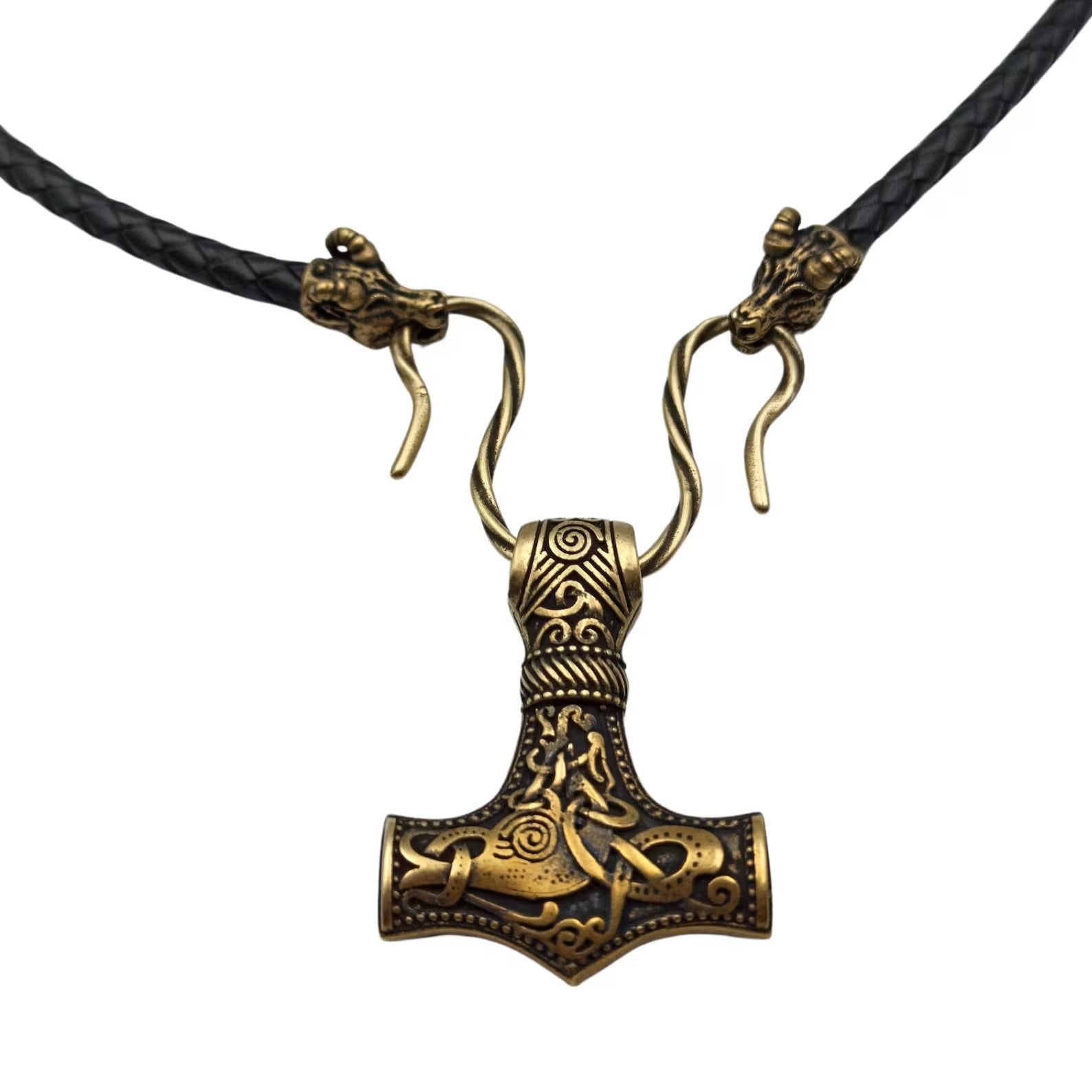 Norse Mjolnir pendant | Viking necklace | Thor's hammer – Viking Accessories | Norse runes & Nordic jewelry