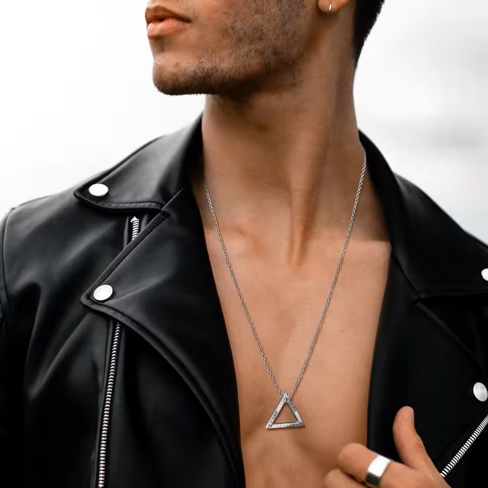 Norse Viking Pendant – Stainless Steel Vegvisir Valknut Necklace – Viking jewerly | Norse runes & Nordic jewelry