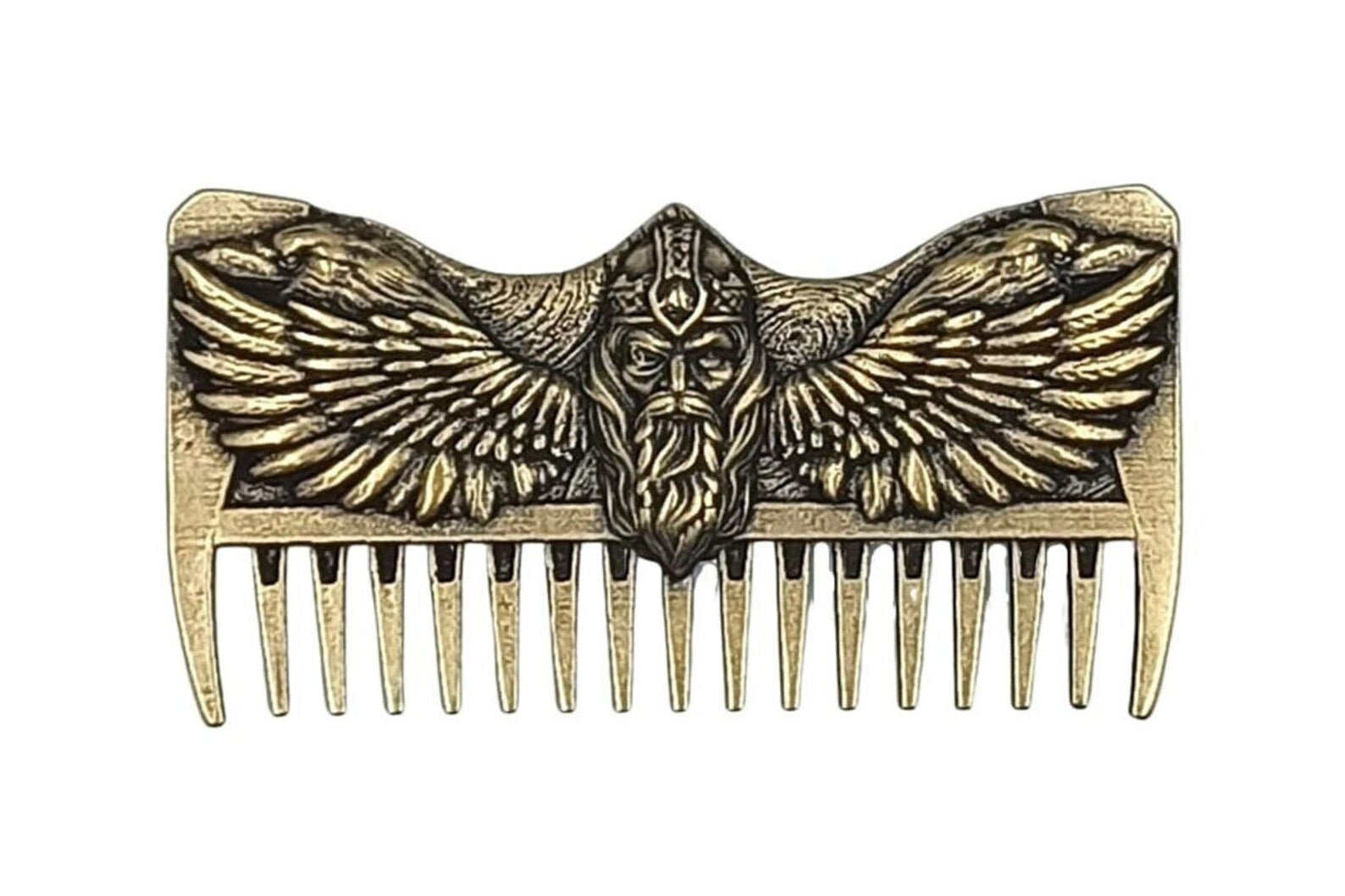 Odin carving viking beard comb | mustache care | gifts for men – Viking Accessories | Norse runes & Nordic jewelry