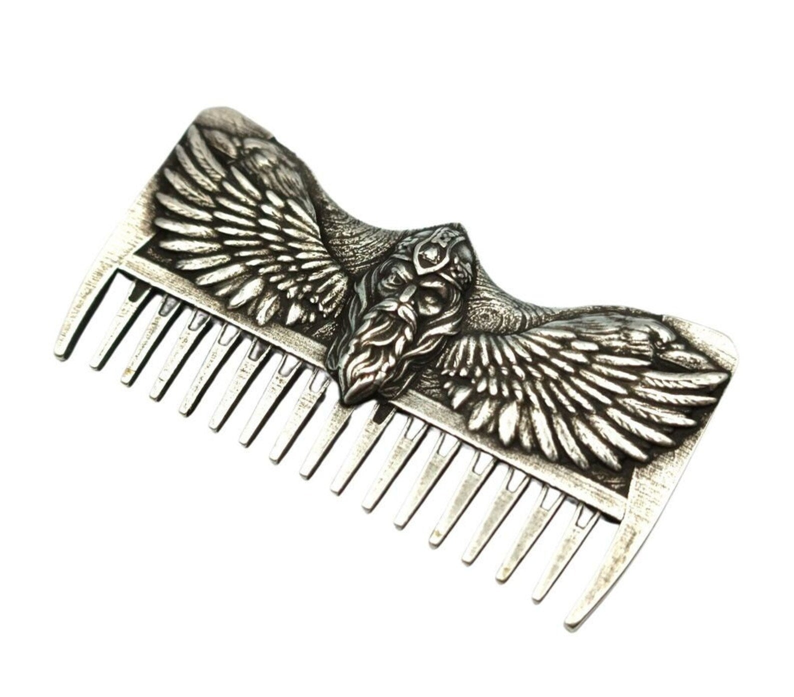 Odin carving viking beard comb | mustache care | gifts for men – Viking Accessories | Norse runes & Nordic jewelry