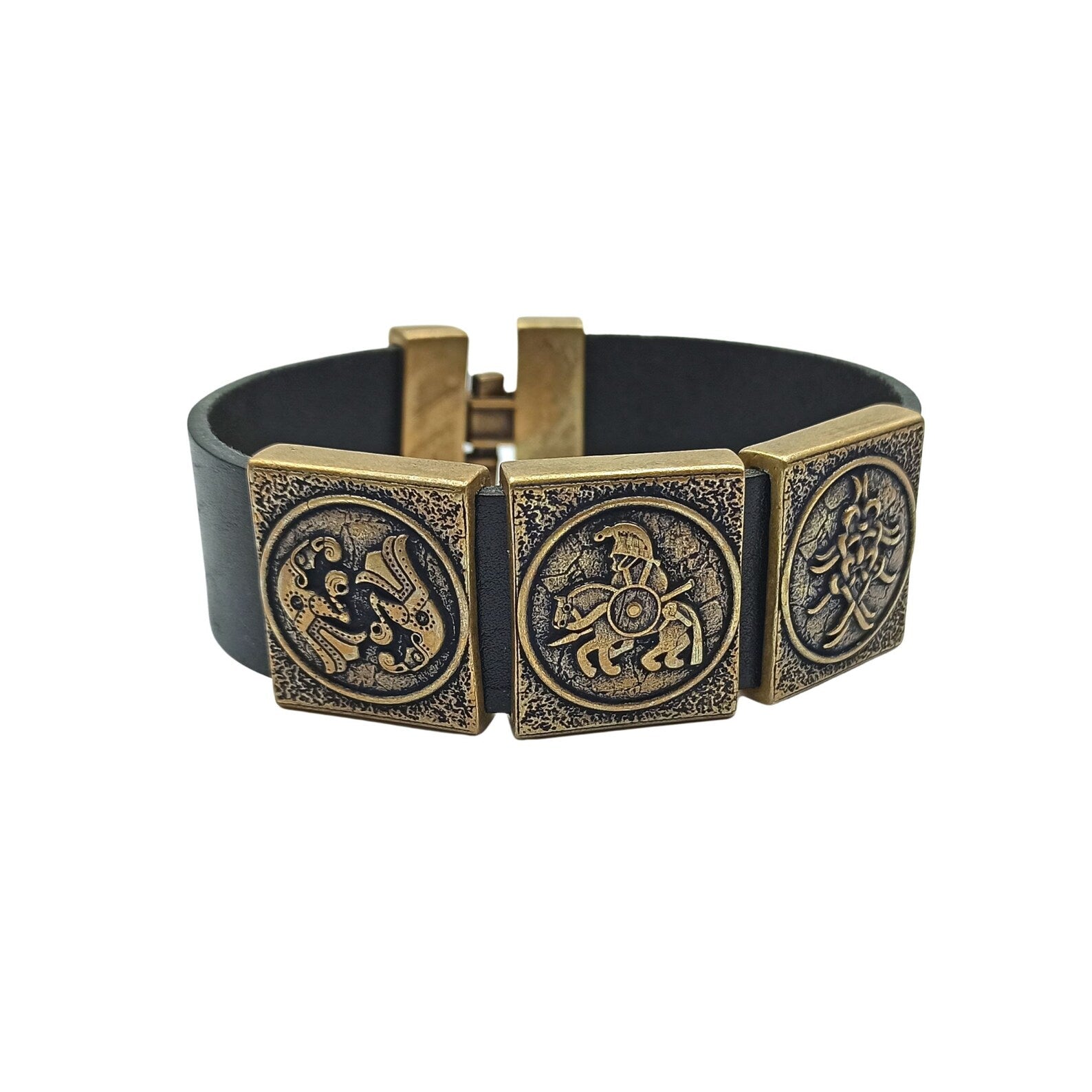 Odin leather wrist cuff bracelet | Viking jewelry men – Viking jewerly | Norse runes & Nordic jewelry
