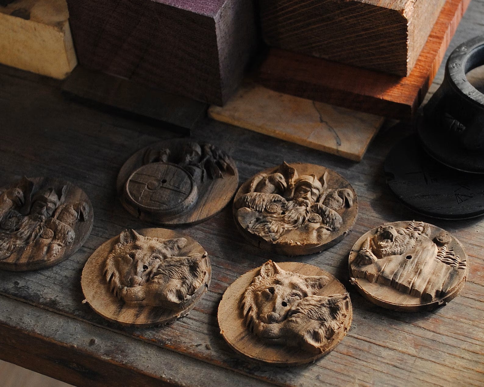 Odin & Thor Hammer Bog Oak Watch | Viking Symbols & Medieval Armor Design – Viking Accessories | Norse runes & Nordic jewelry