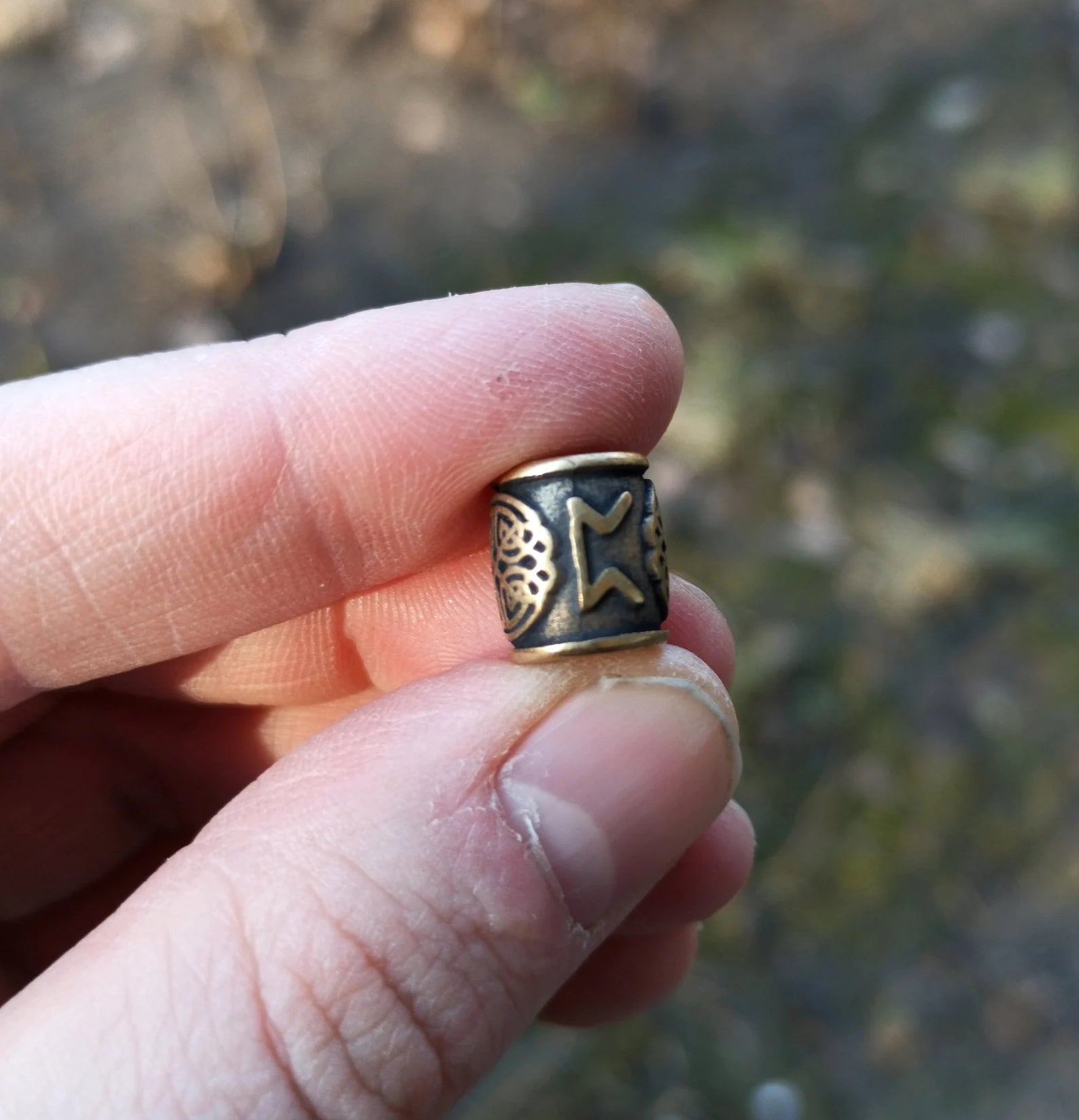 Perthro rune | viking beads | knife lanyard bead – Viking Accessories | Norse runes & Nordic jewelry