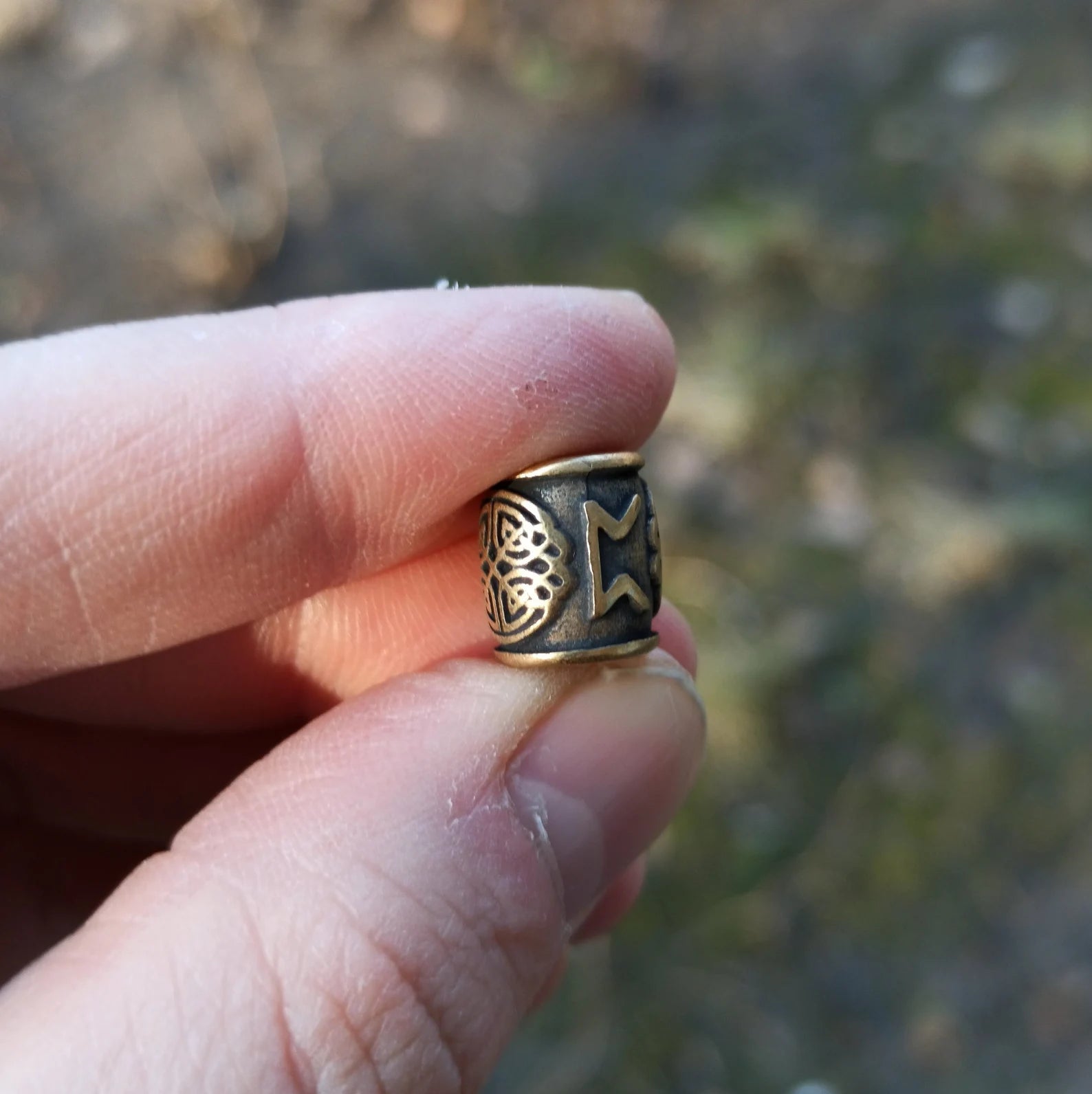 Perthro rune | viking beads | knife lanyard bead – Viking Accessories | Norse runes & Nordic jewelry