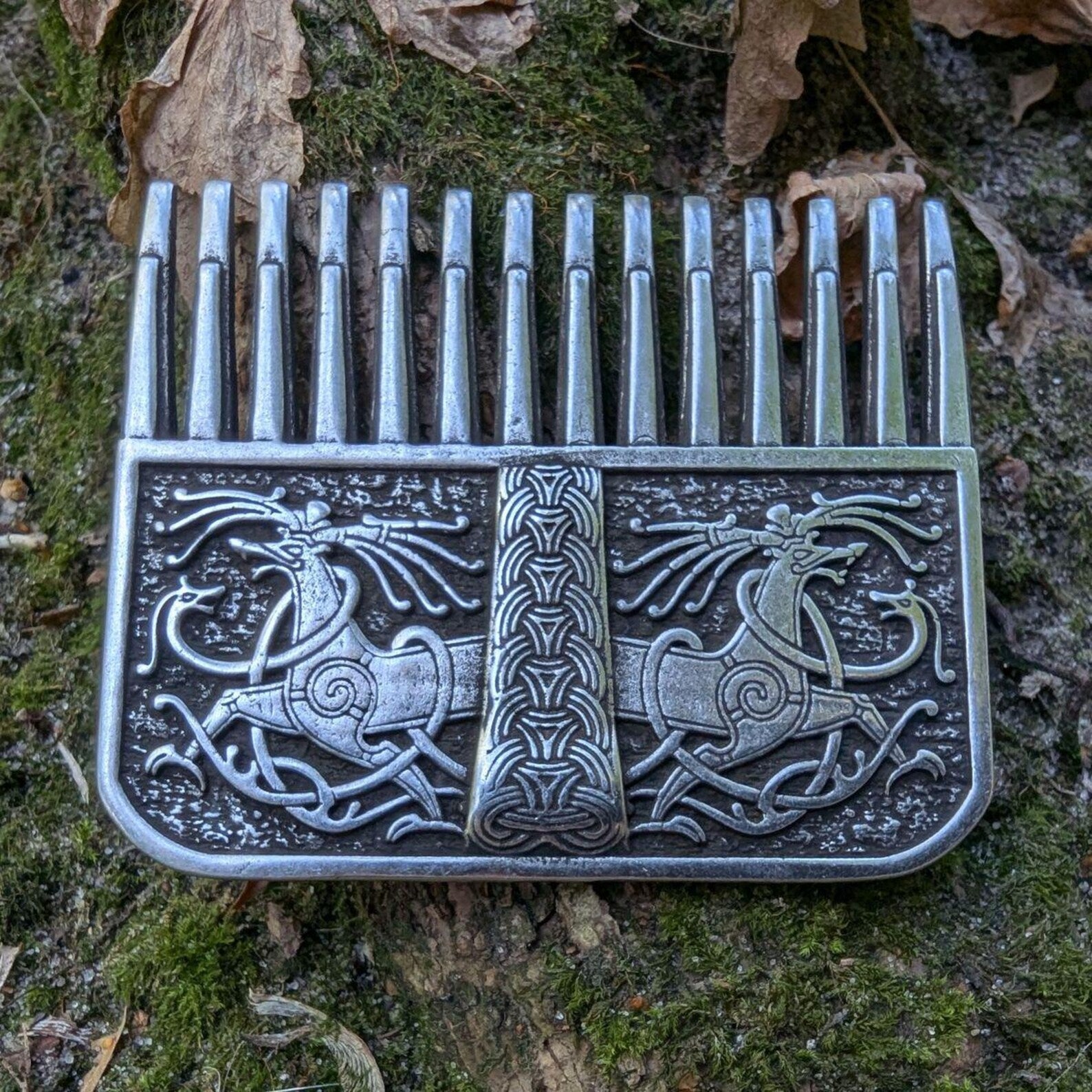 Ringerik Viking beard comb Yule gifts norse art – Viking Accessories | Norse runes & Nordic jewelry