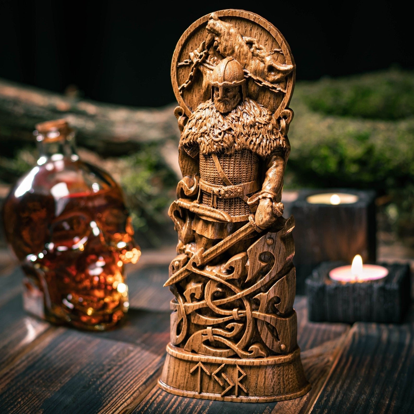 Tyr, Wood, Norse pantheon, viking pagan asatru heathen – Viking | Norse runes & Nordic jewelry
