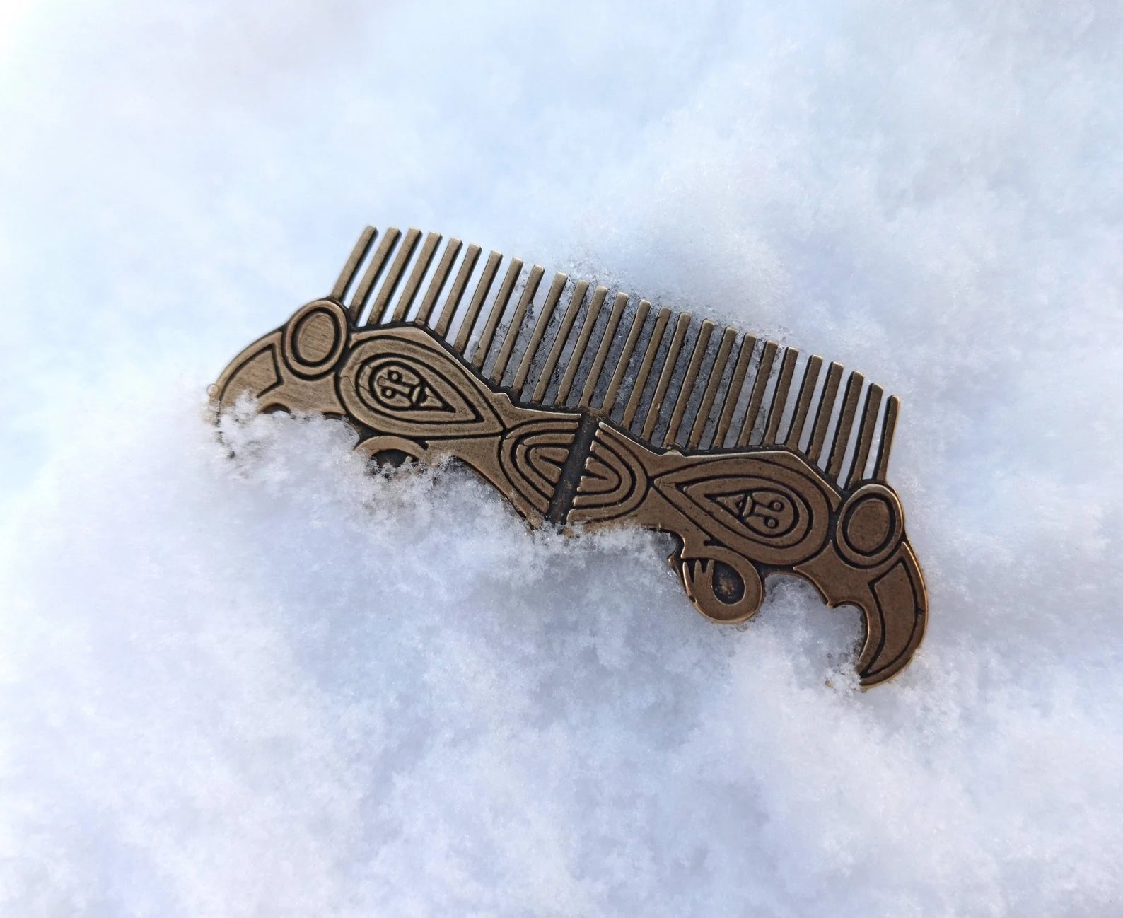 Viking beard metal comb | mens gifts | pocket accessories – Viking Accessories | Norse runes & Nordic jewelry
