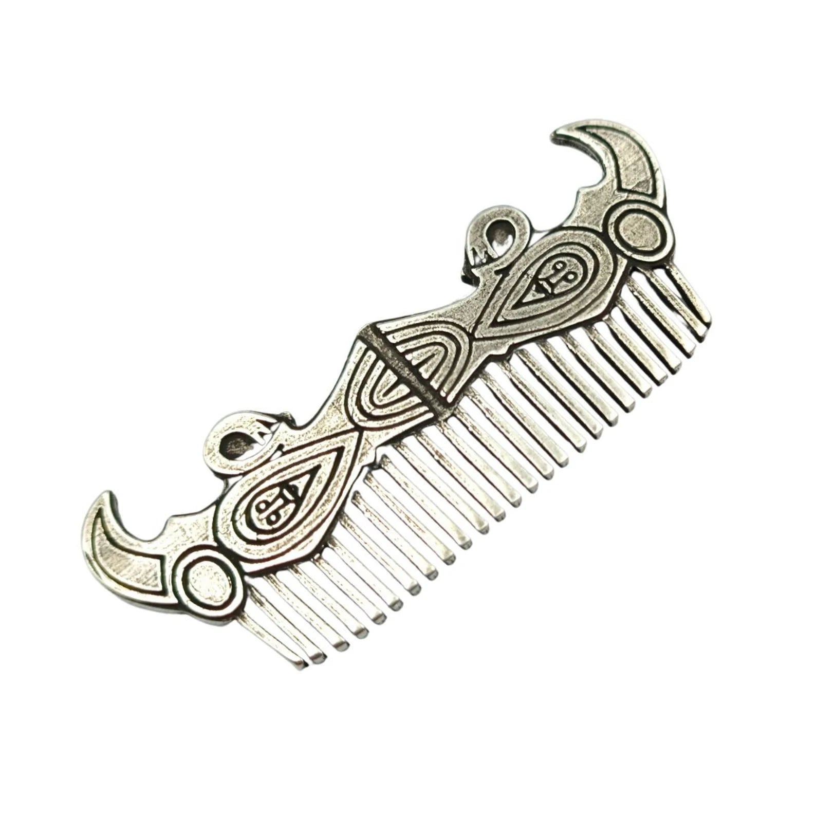 Viking beard metal comb | mens gifts | pocket accessories – Viking Accessories | Norse runes & Nordic jewelry