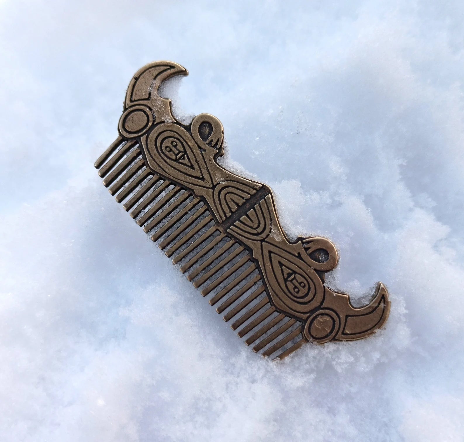 Viking beard metal comb | mens gifts | pocket accessories – Viking Accessories | Norse runes & Nordic jewelry