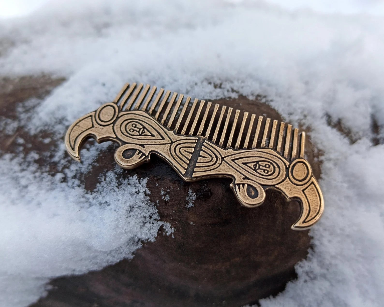 Viking beard metal comb | mens gifts | pocket accessories – Viking Accessories | Norse runes & Nordic jewelry