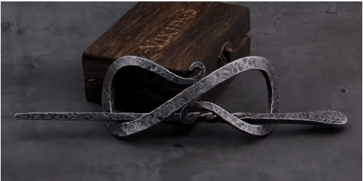 Viking Celtic Knot Hairpin – Vintage Nordic Hair Clip – Viking Accessories | Norse runes & Nordic jewelry