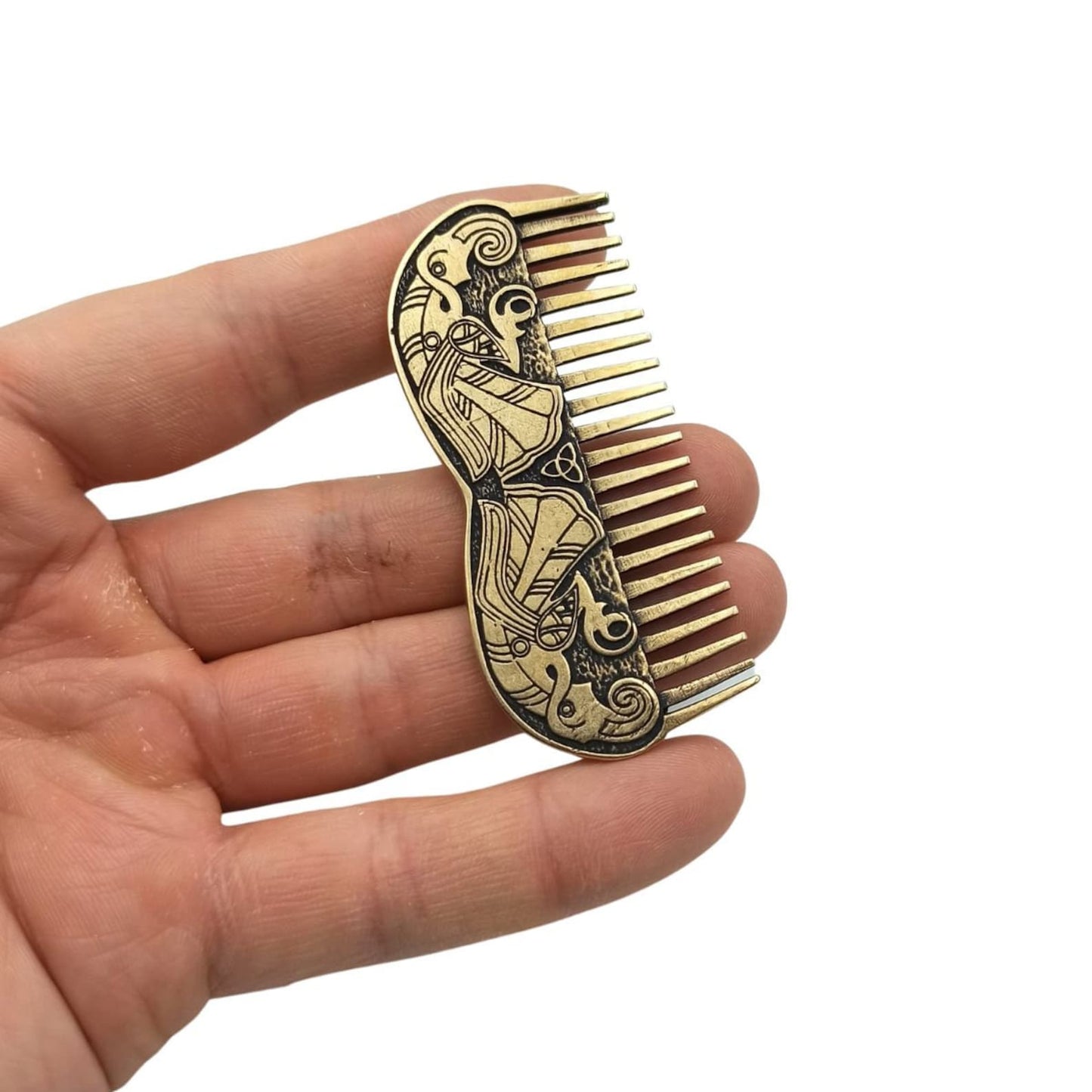 Viking comb | mustache metal accessories | beard care | mens gifts – Viking | Norse runes & Nordic jewelry