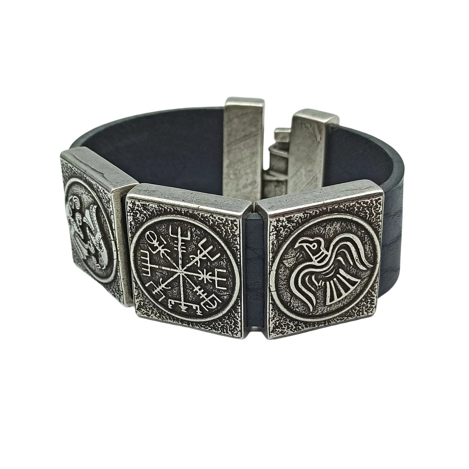 Viking compass bangle | Vegvisir bracelet rune jewelry – Viking jewerly | Norse runes & Nordic jewelry