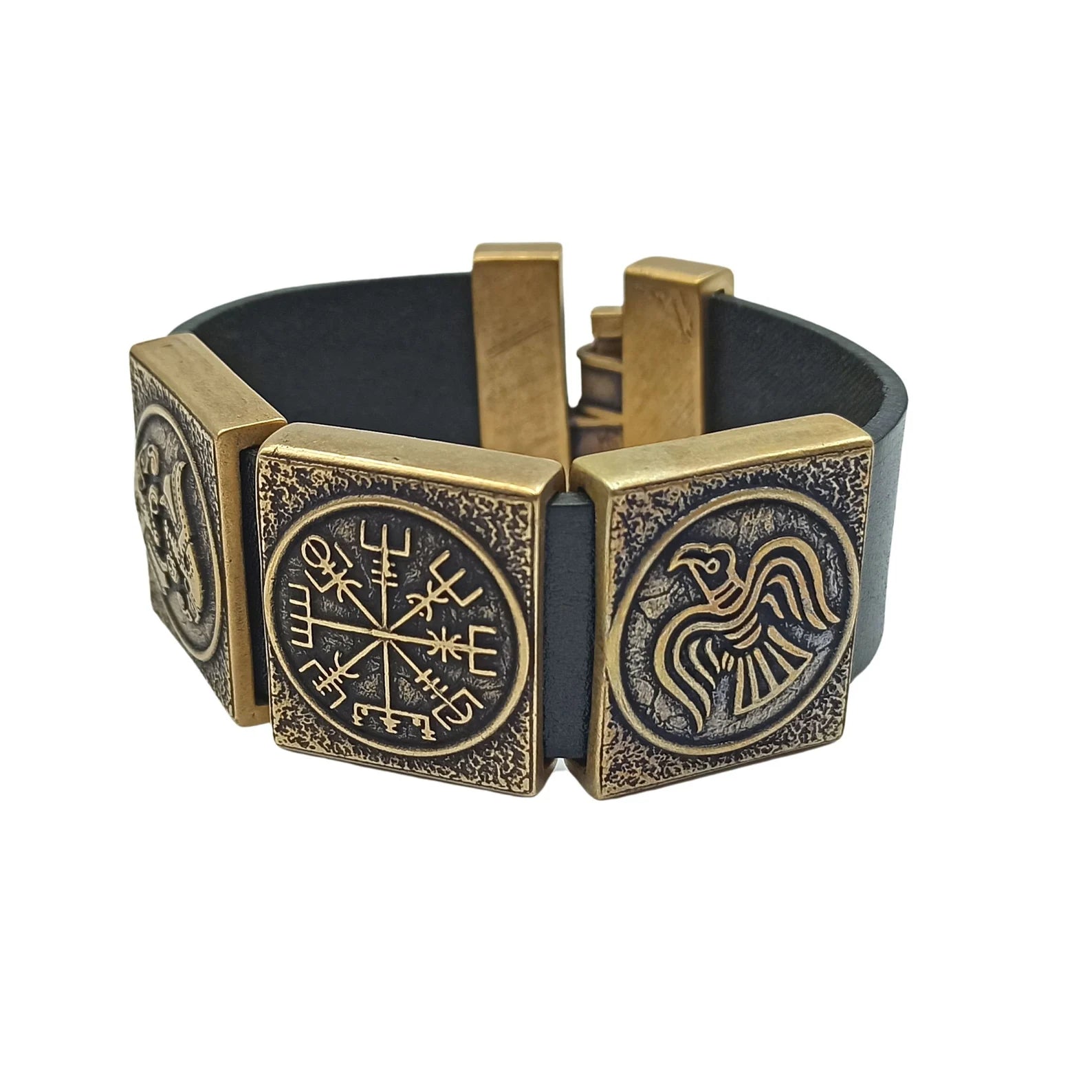 Viking compass bangle | Vegvisir bracelet rune jewelry – Viking jewerly | Norse runes & Nordic jewelry