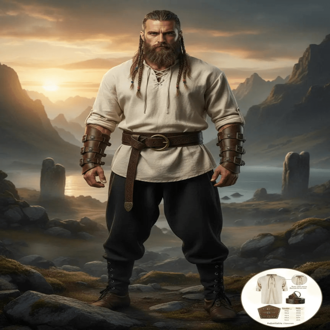 “Viking Medieval 4 - Piece Costume” – Viking fashion | Norse runes & Nordic jewelry