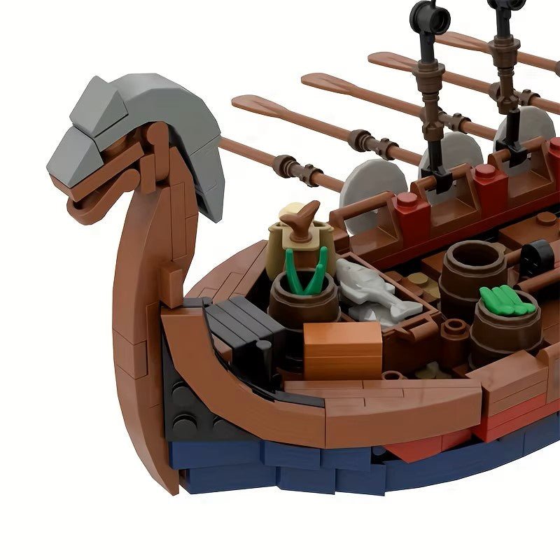 Viking Ship Building Set – 463 Pieces – Viking Accessories | Norse runes & Nordic jewelry