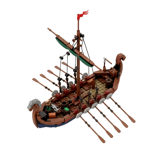 Viking Ship Building Set – 463 Pieces – Viking Accessories | Norse runes & Nordic jewelry