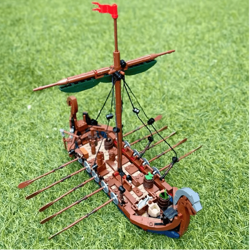 Viking Ship Building Set – 463 Pieces – Viking Accessories | Norse runes & Nordic jewelry